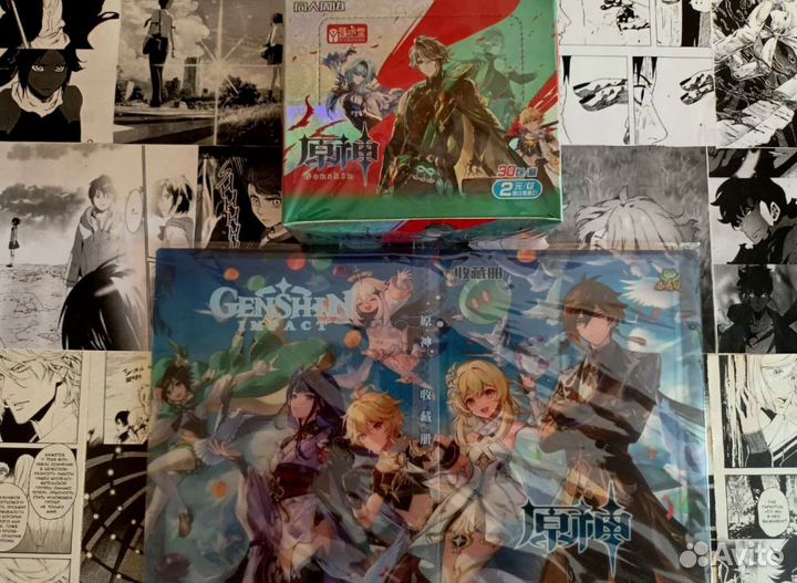 Бокс карточек Геншин Импакт Аль-Хайтам и альбом