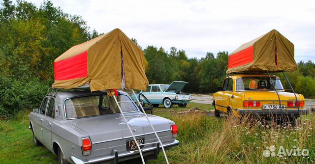 Палатка на крышу автомобиля СССР