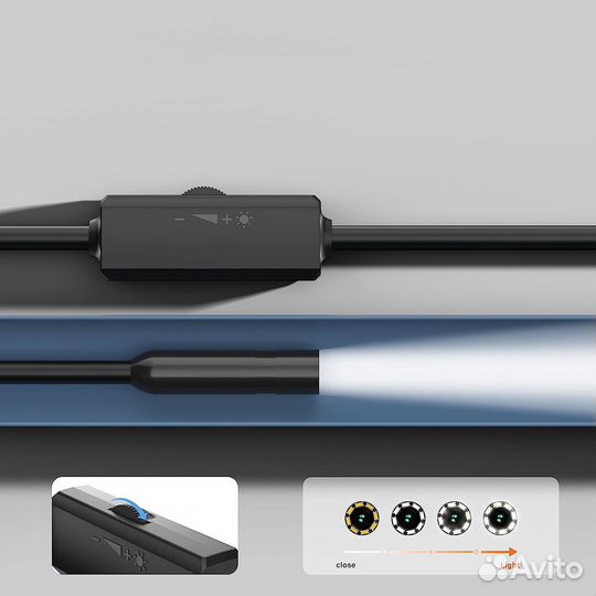 Эндоскоп lightning iPhone iPad, 8мм, 1280*960,2м