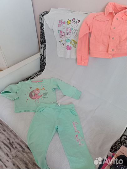 Одежда пакетом для девочки 110 116