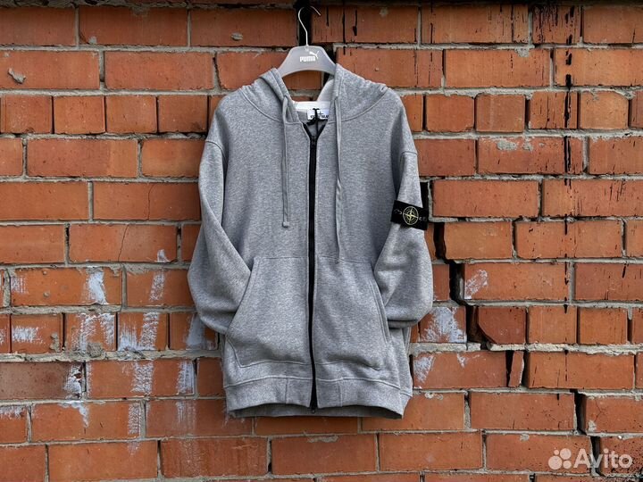 Зипка Stone Island Grey Hooded