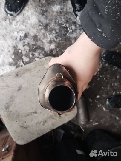 Глушитель прямоточный мото акрапович