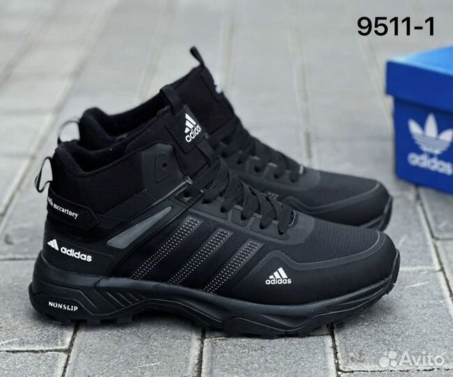 Мужские зимние кроссовки с мехом adidas 41-46 р