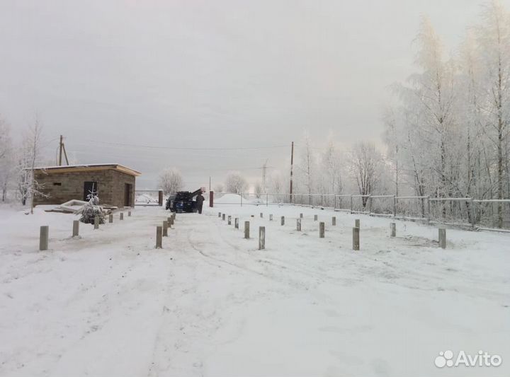 Сваи жби с установкой