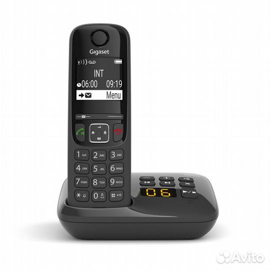 Радиотелефон dect Gigaset AS690A RUS, черный