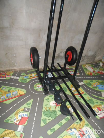 Рама для мгбу с мотором лебедкой и колесами