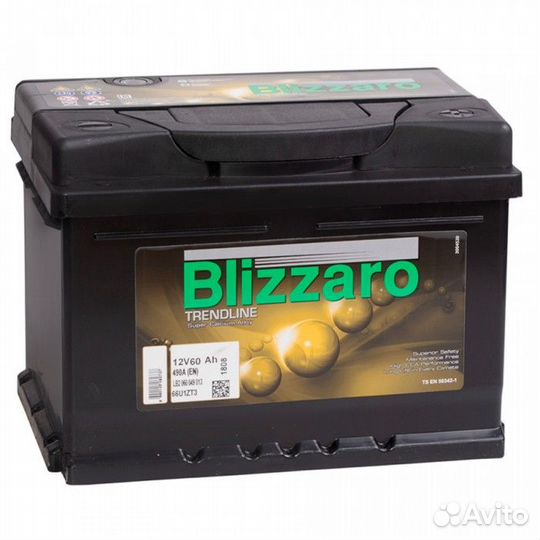 Аккумулятор Blizzaro trendline 60R обр. пол. 60 Ач