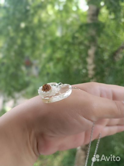 Кулон летний сердце