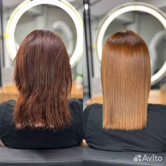 Кератин ботокс пилинг полировка волос