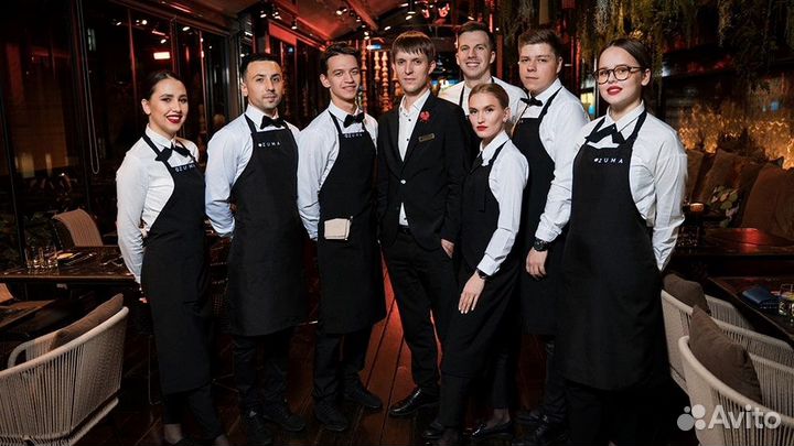 Официант в москву С проживанием в квартире+оплата