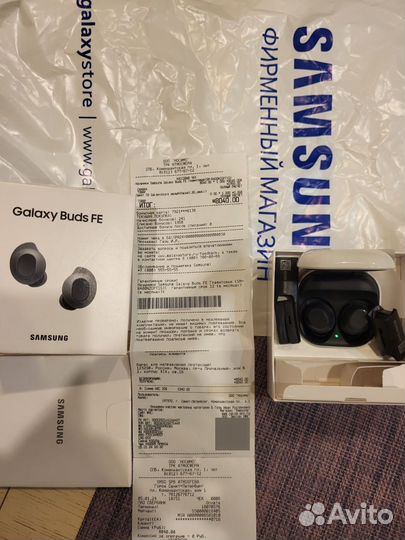 Наушники Samsung galaxy buds fe гранитовые