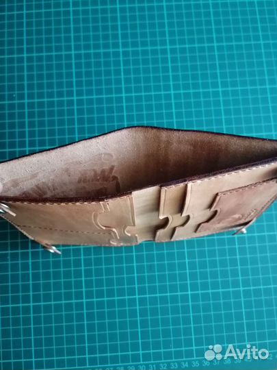 Бумажник мужской кожаный ручной работы