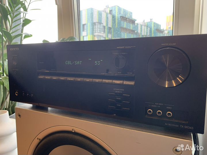 4К AV Ресивер onkyo tx sr 343, звук 5.1