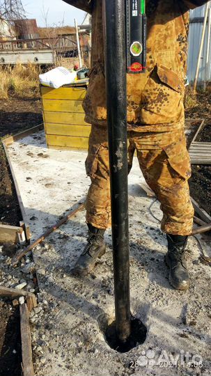 Монтаж винтовых свай