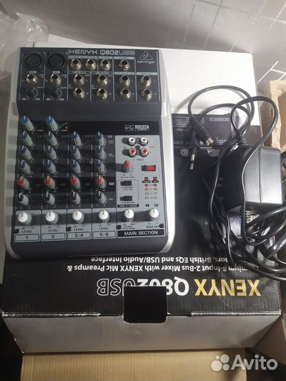 Микшерный пульт behringer xenyx 802 usb