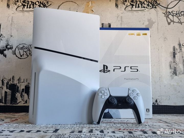 PS5 Slim 1tb + 17 игр. Гарантия. С дисководом