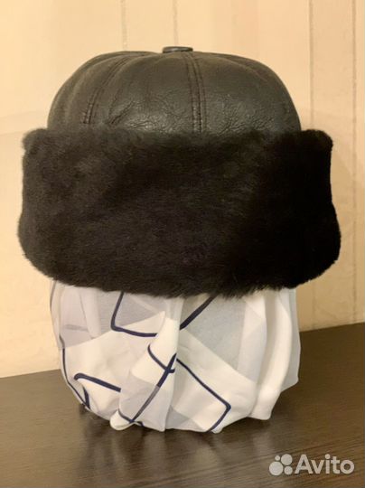 Шапка новая натуральная кожа овчина 58 р