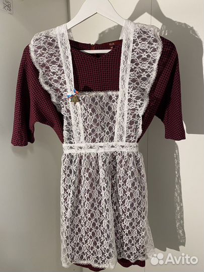 Белый школьный фартук (XS-S), аренда