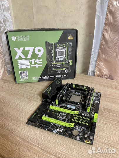 Комплект (2011): мать X79 + xeon 2689 + 16 озу