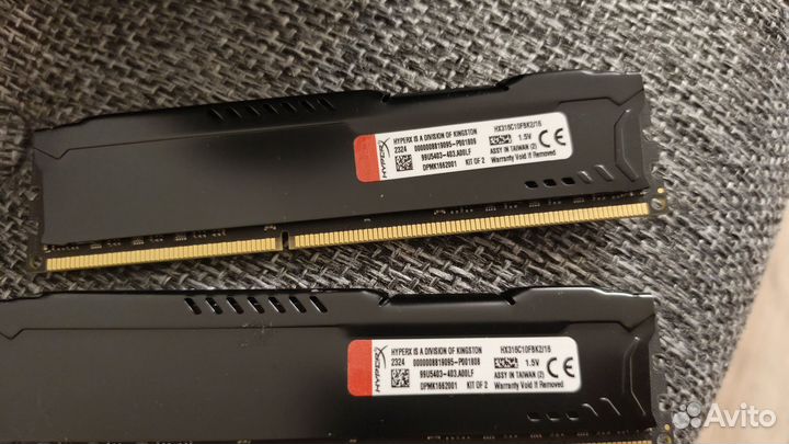 Оперативная память ddr3 2х8gb fury hyperx