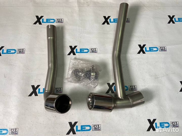 Раздвоенный выхлоп BMW 3 f30 m perfomance