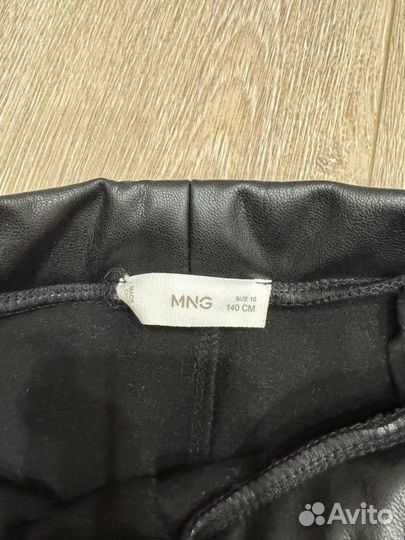 Брюки кожаные Mango на девочку