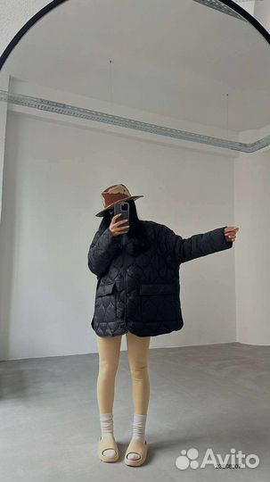 Стеганая куртка оверсайз