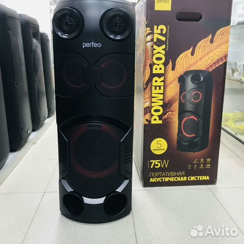 Портативная колонка Power Box 75 EQ, 75Вт блютуз