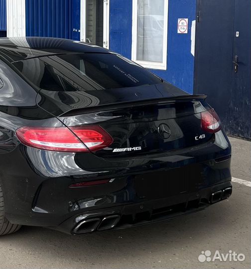 Спойлер Mercedes W205 coupe carbon