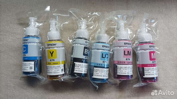Чернила для принтера epson