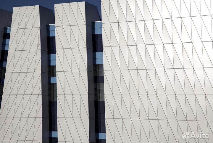 Фасадные кассеты открытые из алюминия