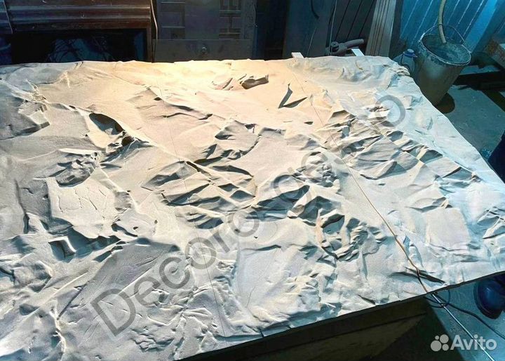 Стеновые гипсовые панели Скала 3D По Низу Рынка