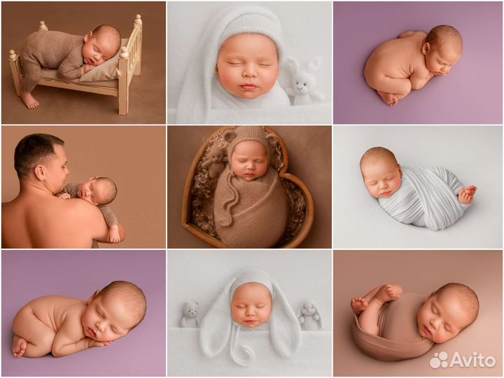 Фотосессия новорожденного Премиум
