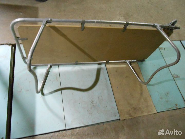 Раскладушка алюм СССР 10мм фанера 140х60х35 рабоч