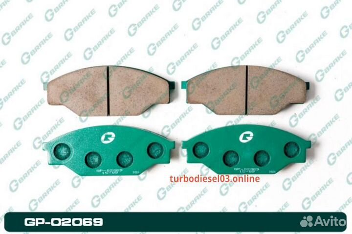 Колодки G-brake GP-02069 GP02069 G-brake