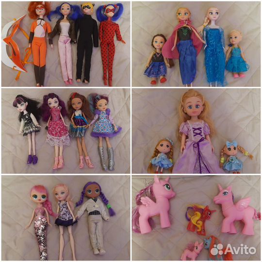 Куклы разные,цена в описании
