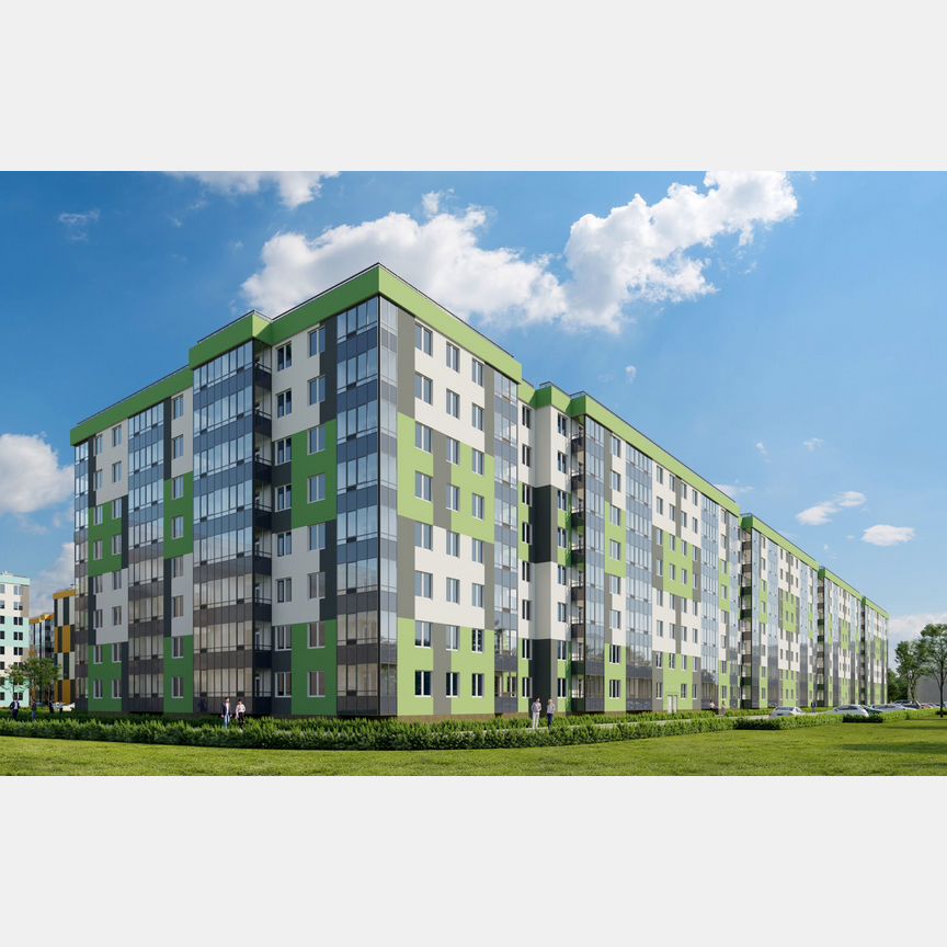 2-к. квартира, 54,4 м², 1/8 эт.