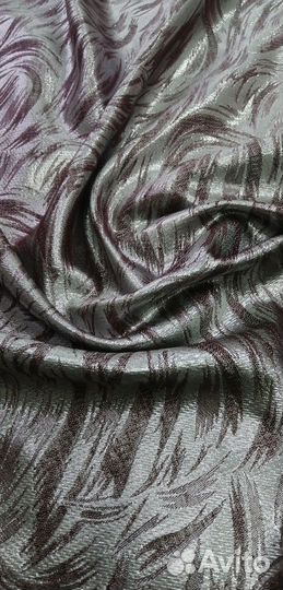 Ткань Парча двухсторонняя бордовая, ширина 150 см