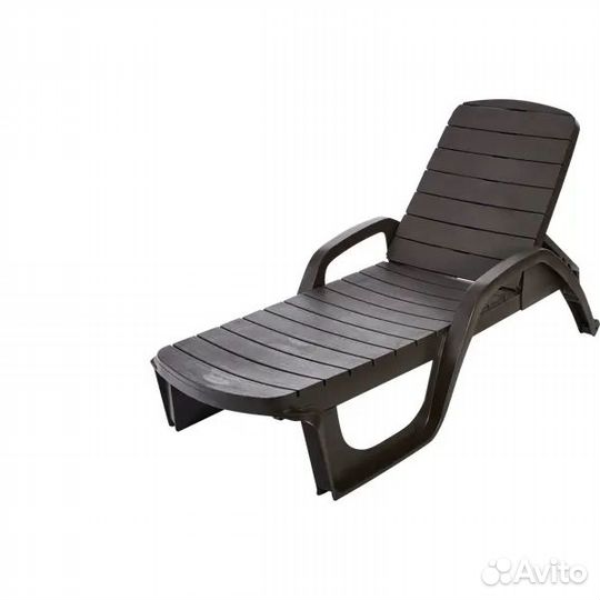 Шезлонг Прованс 195x72x45 см пластик шоколад