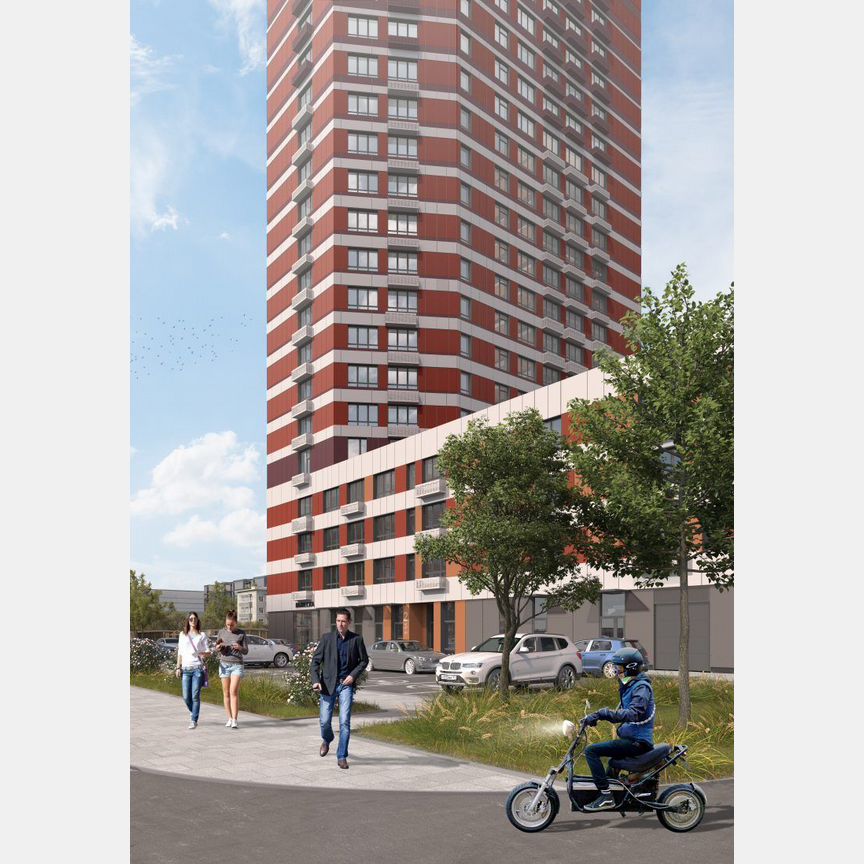 Квартира-студия, 30,1 м², 7/25 эт.