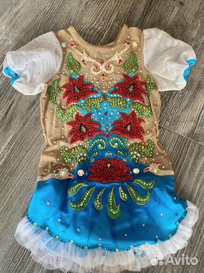 Купальник для художественной гим. в народном стиле