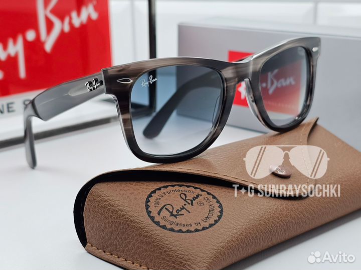 Очки Ray Ban Wayfarer 2140 Серый Градиент