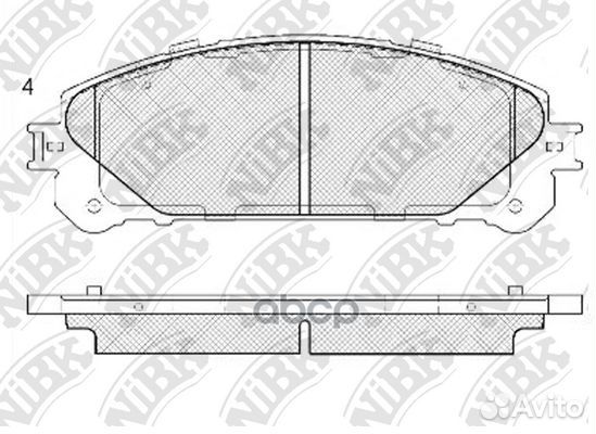 PN1845-nibk колодки дисковые передние Lexus