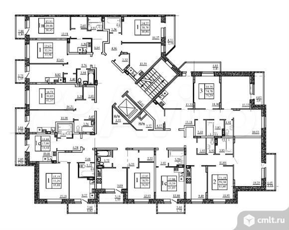 3-к. квартира, 79,2 м², 7/10 эт.