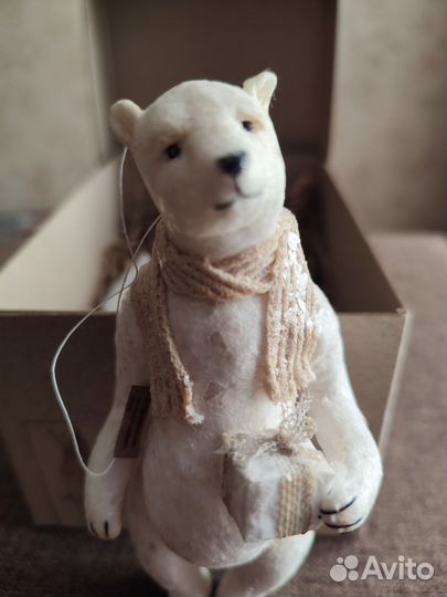 Ватная ёлочная игрушка