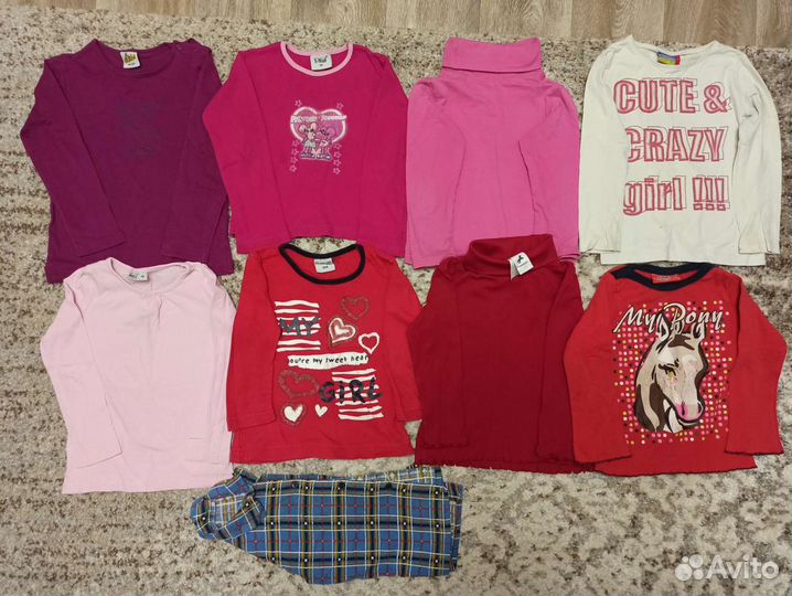 Вещи пакетами для девочки на 3-4 года 98-104 много