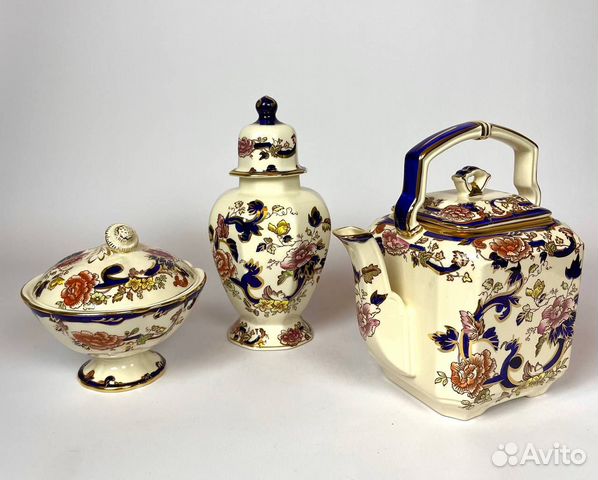 Набор для подачи чая Masons: чайник, джемница,ваза