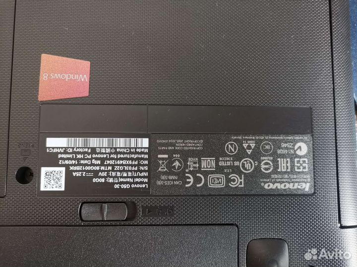 Ноутбук lenovo g50-30