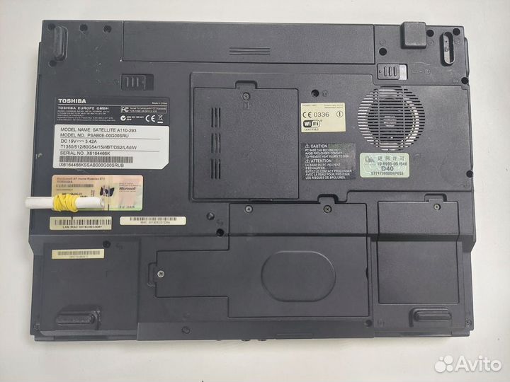 Ноутбук для кино и учебы Toshiba a110