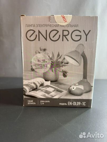 Детская настольная лампа Energy EN-DL09-1C желтая, E27, 40 Вт